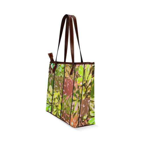 Foliage Patchwork #5 - Jera Nour Shoulder Tote Bag (Model 1646)
