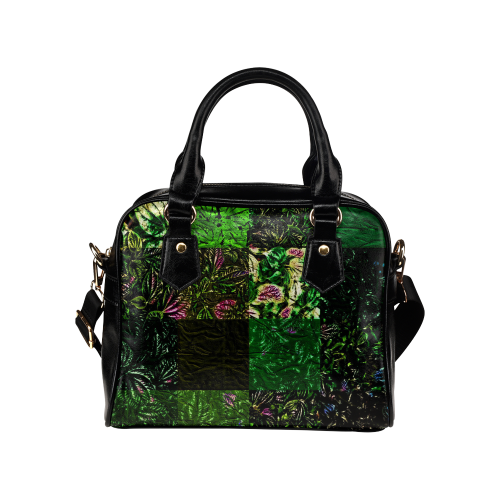 Foliage Patchwork #1 - Jera Nour Shoulder Handbag (Model 1634)