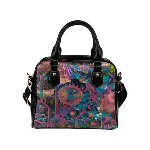 Steampunk abstract Shoulder Handbag (Model 1634)