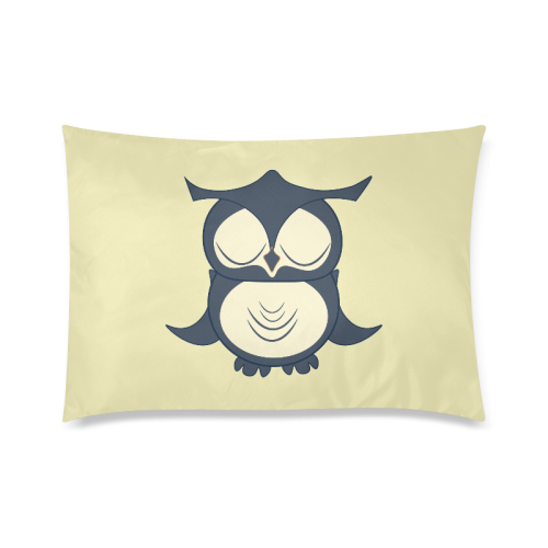 Owl Custom Zippered Pillow Case 20"x30"(Twin Sides)