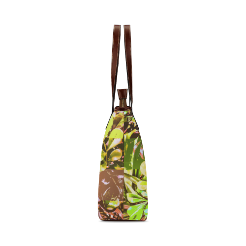 Foliage Patchwork #5 - Jera Nour Shoulder Tote Bag (Model 1646)