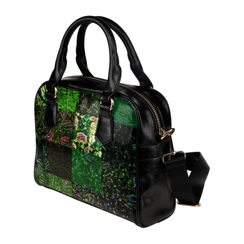 Foliage Patchwork #1 - Jera Nour Shoulder Handbag (Model 1634)