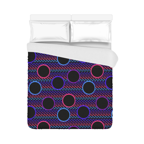 Funky Black Holes Duvet Cover 86"x70" ( All-over-print)