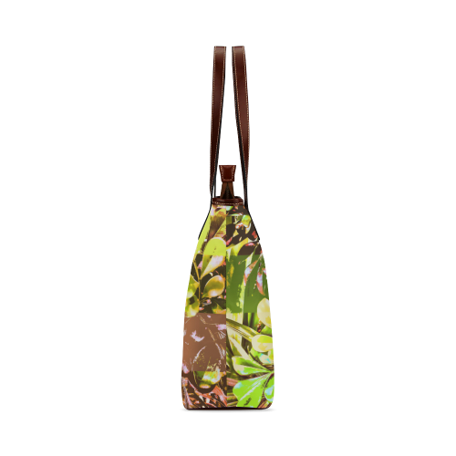 Foliage Patchwork #5 - Jera Nour Shoulder Tote Bag (Model 1646)