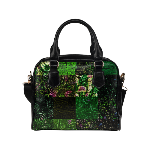Foliage Patchwork #1 - Jera Nour Shoulder Handbag (Model 1634)