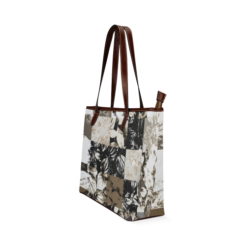 Foliage Patchwork #8 - Jera Nour Shoulder Tote Bag (Model 1646)