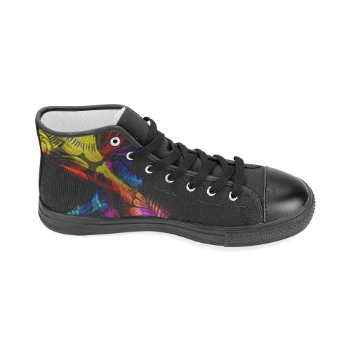 Abstract design Men’s Classic High Top Canvas Shoes (Model 017)