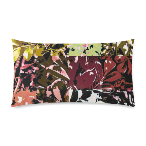 Foliage Patchwork #6 - Jera Nour Rectangle Pillow Case 20"x36"(Twin Sides)