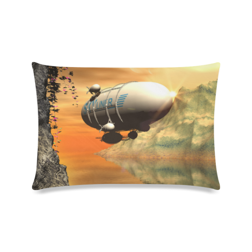 Zeppelin Custom Zippered Pillow Case 16"x24"(Twin Sides)