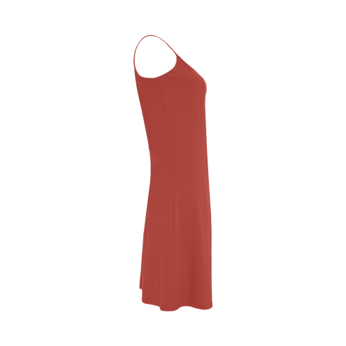 Aurora Red Color Accent Alcestis Slip Dress (Model D05)