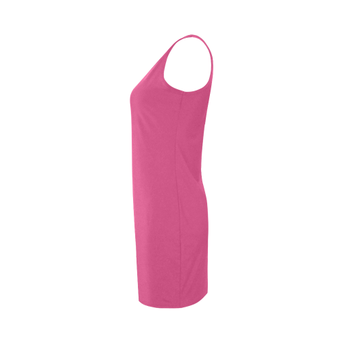 Magenta Color Accent Medea Vest Dress (Model D06)