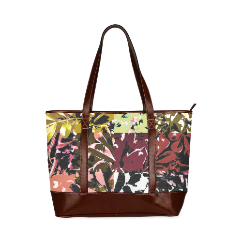 Foliage Patchwork #6 - Jera Nour Tote Handbag (Model 1642)