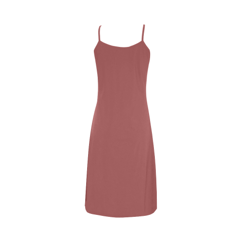Dusty Cedar Color Accent Alcestis Slip Dress (Model D05)