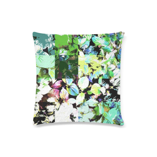 Foliage Patchwork #2 - Jera Nour Custom Zippered Pillow Case 16"x16"(Twin Sides)