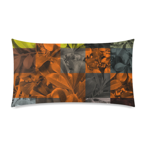 Foliage Patchwork #9 - Jera Nour Rectangle Pillow Case 20"x36"(Twin Sides)