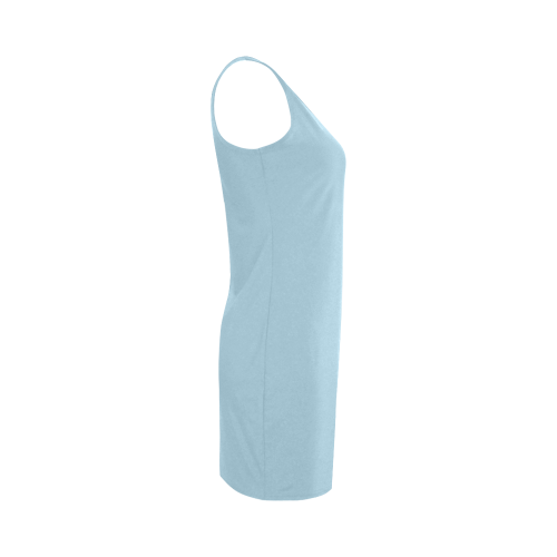 Aquamarine Color Accent Medea Vest Dress (Model D06)