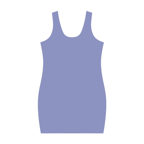 Deep Periwinkle Color Accent Medea Vest Dress (Model D06)