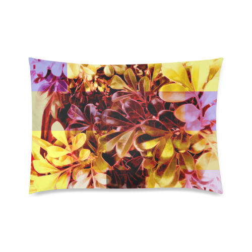 Foliage Patchwork #11 - Jera Nour Custom Zippered Pillow Case 20"x30"(Twin Sides)