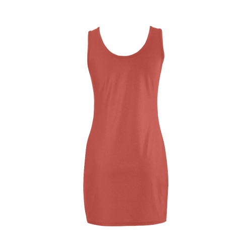 Aurora Red Color Accent Medea Vest Dress (Model D06)