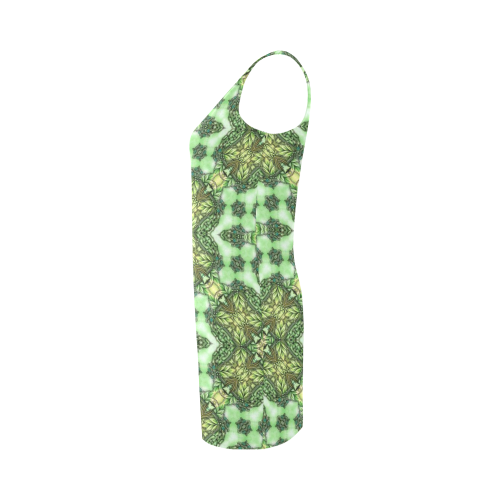 Mandy Green - Forest Garden pattern 2 Medea Vest Dress (Model D06)