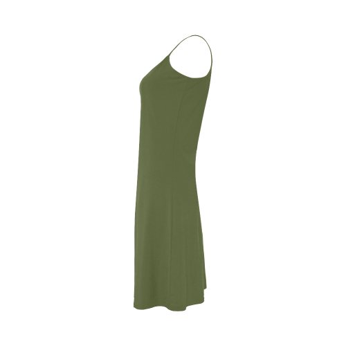 Cedar Green Color Accent Alcestis Slip Dress (Model D05)