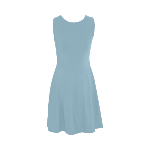 Aquamarine Color Accent Atalanta Sundress (Model D04)