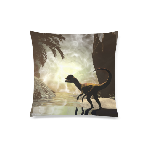 Dinosaur Custom Zippered Pillow Case 20"x20"(Twin Sides)