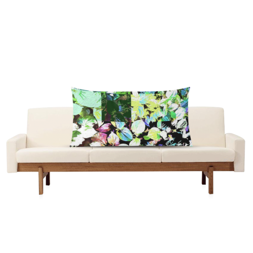 Foliage Patchwork #2 - Jera Nour Rectangle Pillow Case 20"x36"(Twin Sides)