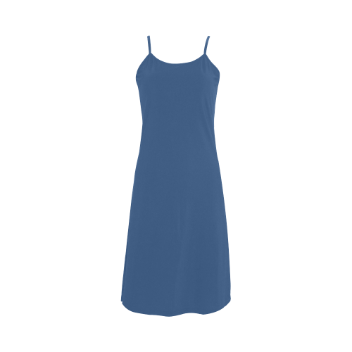 Bright Cobalt Color Accent Alcestis Slip Dress (Model D05)