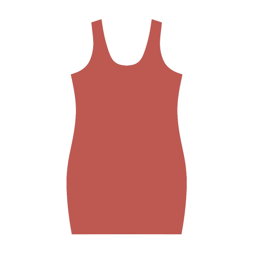 Aurora Red Color Accent Medea Vest Dress (Model D06)