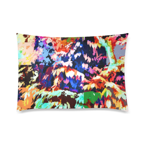 Foliage Patchwork #7 - Jera Nour Custom Zippered Pillow Case 20"x30"(Twin Sides)