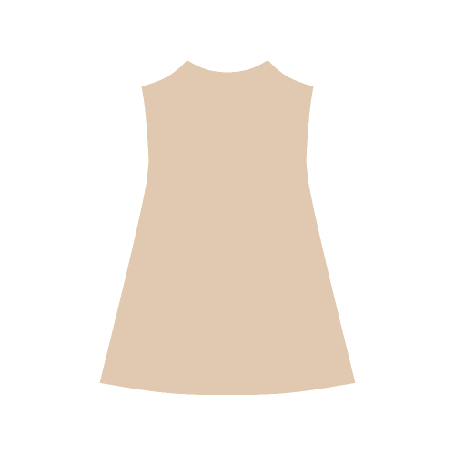 Apricot Illusion Color Accent Alcestis Slip Dress (Model D05)