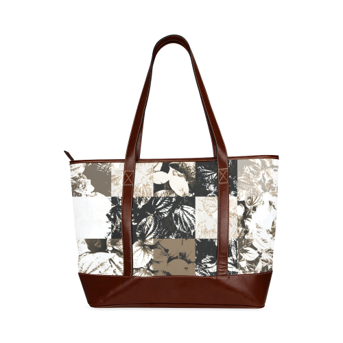 Foliage Patchwork #8 - Jera Nour Tote Handbag (Model 1642)