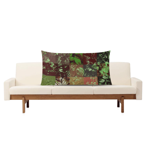 Foliage Patchwork #4 - Jera Nour Rectangle Pillow Case 20"x36"(Twin Sides)