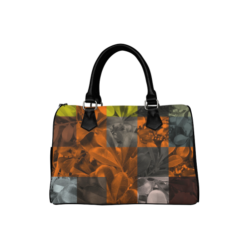 Foliage Patchwork #9 - Jera Nour Boston Handbag (Model 1621)