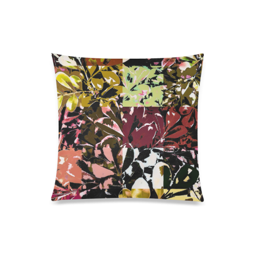 Foliage Patchwork #6 - Jera Nour Custom Zippered Pillow Case 20"x20"(Twin Sides)