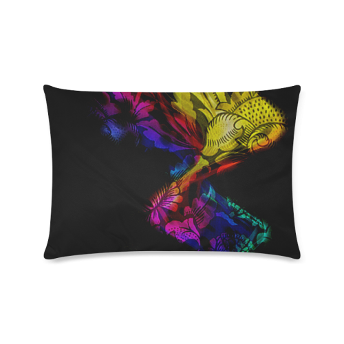 Abstract design Custom Zippered Pillow Case 16"x24"(Twin Sides)
