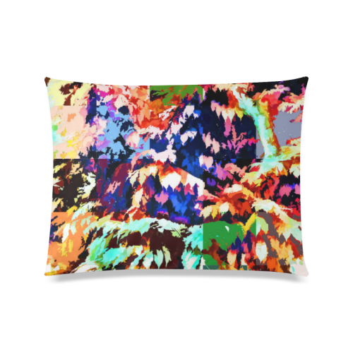 Foliage Patchwork #7 - Jera Nour Custom Zippered Pillow Case 20"x26"(Twin Sides)