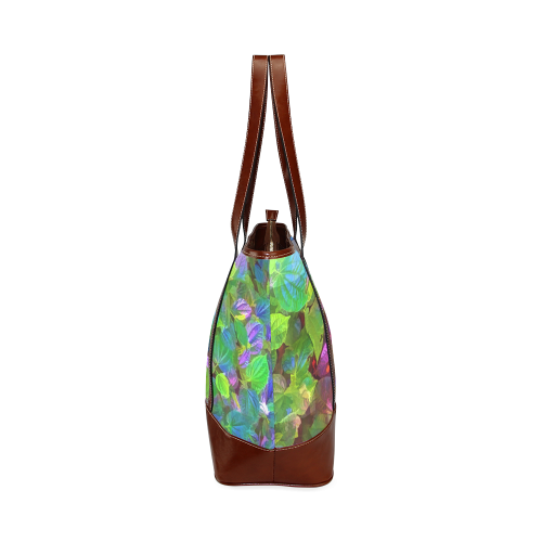 Foliage Patchwork #10 - Jera Nour Tote Handbag (Model 1642)