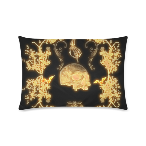 Awesome skull Custom Zippered Pillow Case 16"x24"(Twin Sides)