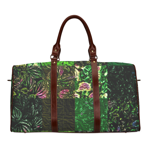 Foliage Patchwork #1 - Jera Nour Waterproof Travel Bag/Large (Model 1639)