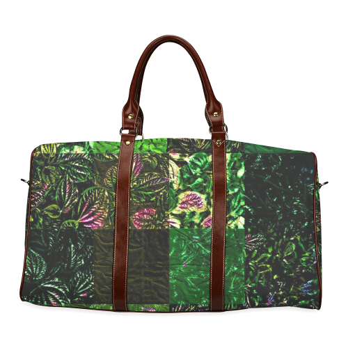 Foliage Patchwork #1 - Jera Nour Waterproof Travel Bag/Large (Model 1639)