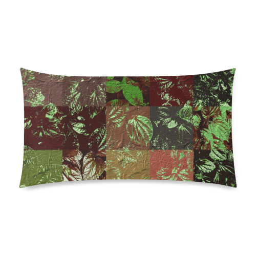 Foliage Patchwork #4 - Jera Nour Rectangle Pillow Case 20"x36"(Twin Sides)