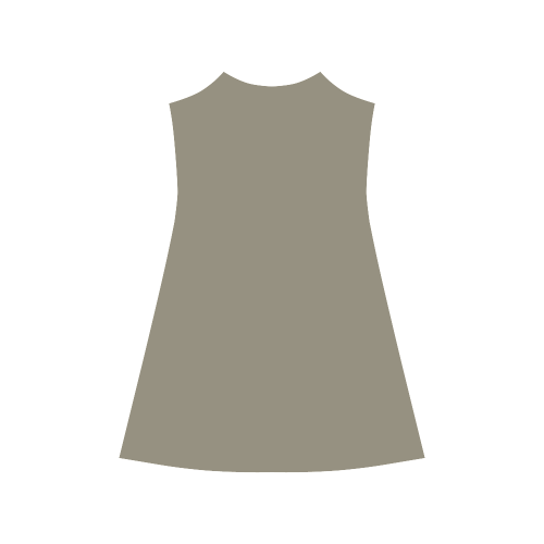 Desert Taupe Color Accent Alcestis Slip Dress (Model D05)