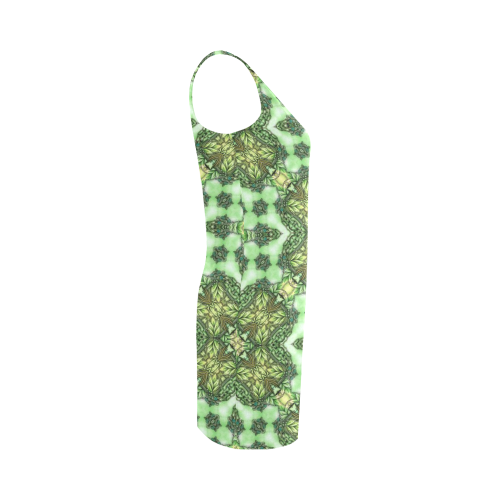 Mandy Green - Forest Garden pattern 2 Medea Vest Dress (Model D06)