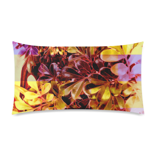 Foliage Patchwork #11 - Jera Nour Rectangle Pillow Case 20"x36"(Twin Sides)