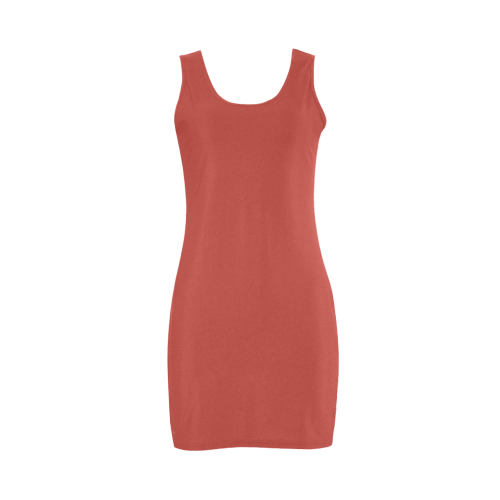 Aurora Red Color Accent Medea Vest Dress (Model D06)