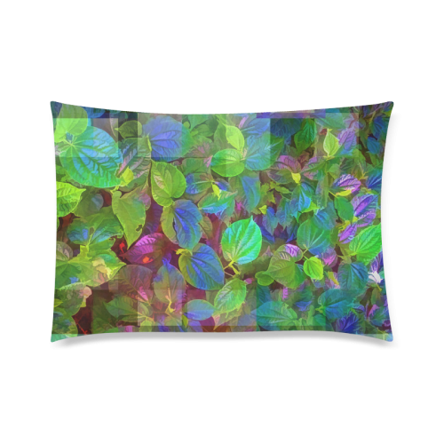 Foliage Patchwork #10 - Jera Nour Custom Zippered Pillow Case 20"x30"(Twin Sides)
