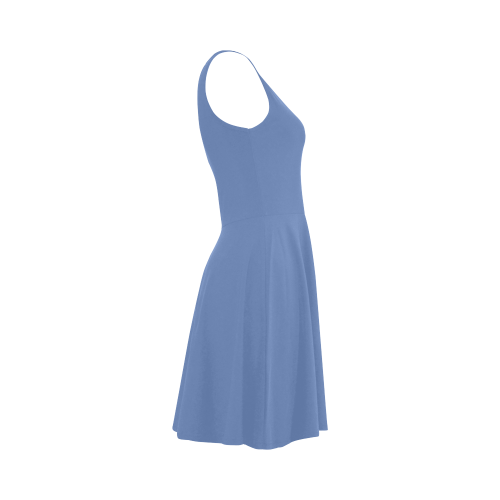 Cornflower Blue Color Accent Atalanta Sundress (Model D04)