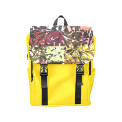 Foliage Patchwork #6 Yellow - Jera Nour Casual Shoulders Backpack (Model 1623)